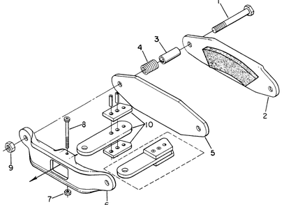 Caliper Brake Assy-Sn 73612 Thru 739339 And 743000 And Up Diagram and Parts List for 1914 145986100-145986399-146986100-146986399 Cub Cadet Lawn Tractor
